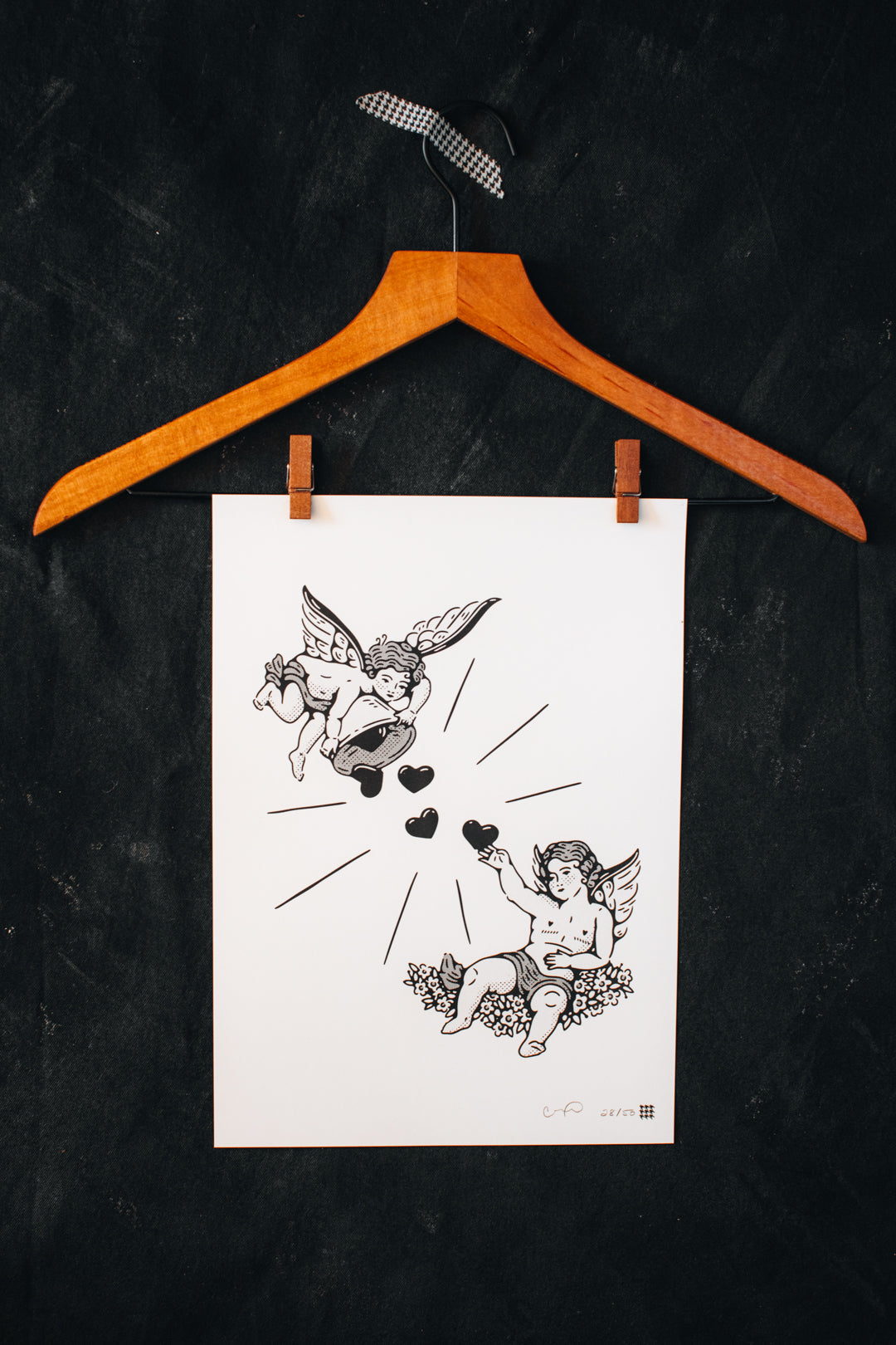 Love Birds Risograph Print