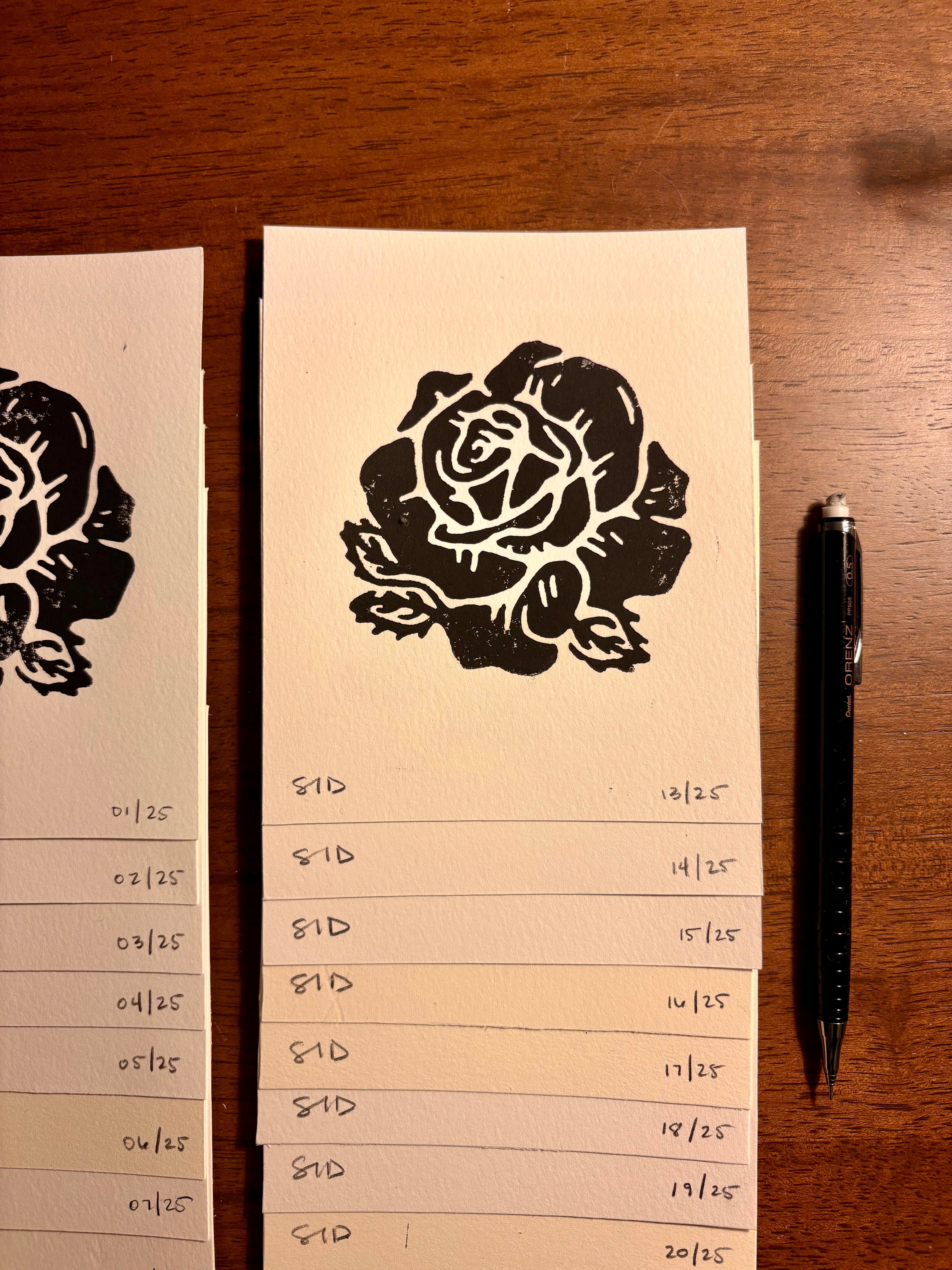 Limited Edition: Rose Block Print