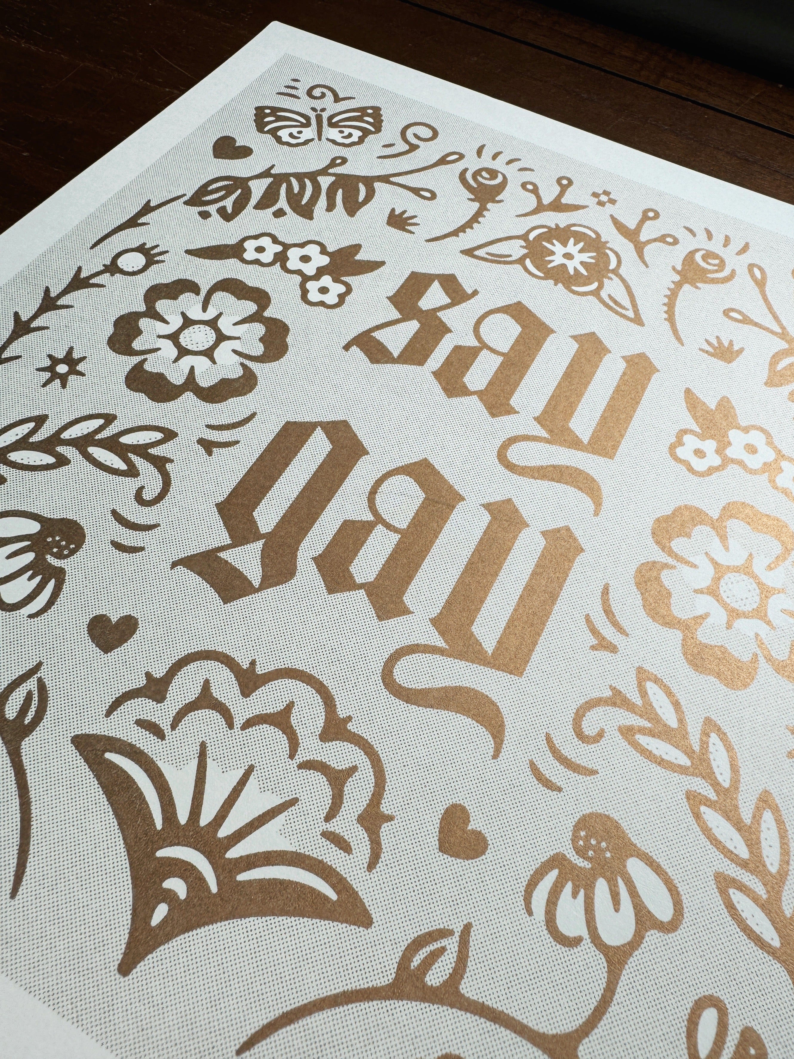 Say Gay Risograph Print - Gold (Limited Edition)