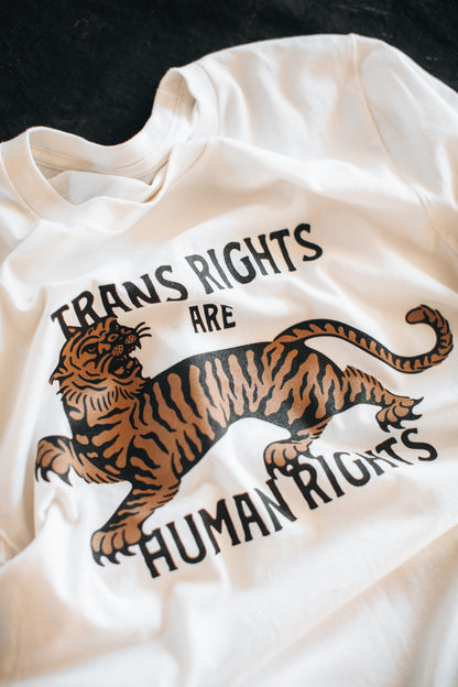 Trans Rights are Human Rights Tee - White